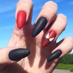 Spiderman Nail Designs, Beautiful Wedding Nails, Spiderman Nails, Superhero Nails, Avengers Nails, Valentines Nail Art, Marvel Nails, Latest Nails, Art Ideas For Teens