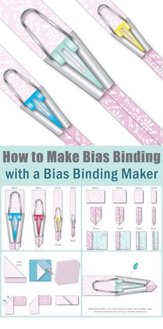 How to Make Bias Binding. Tutorial How To Cut Bias Binding Strips, Bias Meaning, Bias Binding Tutorial, Bias Tape Diy, How To Makw, Make Bias Binding, Types Of Binding, Sewing Bias Tape