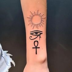 Ankh Tattoos, Muslim Tattoos, Eye Of Horus Tattoo, Symbolism And Meanings, Egyptian Eye Tattoos, Ankh Tattoo, Horus Tattoo, Mother Son Tattoos, Create A Tattoo