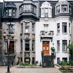 an old building with many windows and balconies