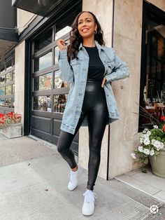 @spanx #fallstyle #falltrends #fallinspo #styleblogger #styleinspiration #casual #casualstyle #comfy #weekendlook Stylish Mom Outfits, Oversized Hoodie Dress, Branded Outfits, Ariana Grande Outfits, Stylish Mom, All Black Looks, Cropped Leather Jacket, Turtleneck Sweater Dress, Outfits 2023