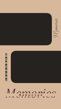 the back side of a black and brown book cover with an image of two rectangles