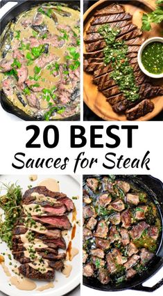 sauces for steak pin Mustard Sauce For Steak, Sauces For Steak, Cilantro Lime Crema Recipe, Peppercorn Sauce For Steak, Best Steak Sauce, Steak Sauces, Steak Toppings, Creamy Peppercorn Sauce, Best Sauces