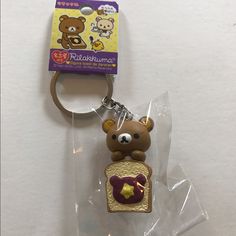 Super Cute Rilakkuma Bear Key Chain!! From Japan! Rilakkuma Merch, Rilakkuma Keychain, Rilakkuma Plushie, Cute Rilakkuma, Rilakkuma Bear, Xmas Wishlist, Pretty Birthday Cakes, Cute Keychain, Rilakkuma