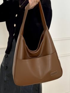 Brown Leather Purse, Hobo Bag Outfit, Soft Leather Bag, Hot Bags, Fancy Bags, Money Bag, Leather Hobo