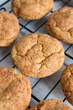 freshly baked cookies cooling on a wire rack