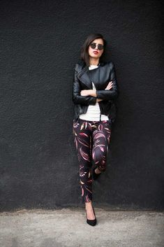 Leather Jacket Fashion: Best Pants Pairing for the Ultimate Look Red Leather Pants, Leather Jacket Fashion, Dark Grey Dress Pants, Best Pants, Fashion Rules, High Quality Leggings, Buy Leggings, Leather Jacket Style