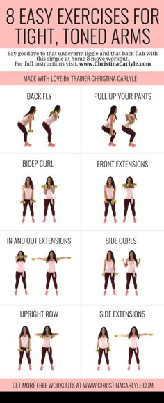 the 8 easy exercises for tight, toned arms