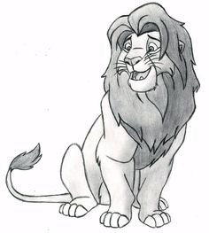 the lion from disney's live - in - the - wild is sitting down and smiling