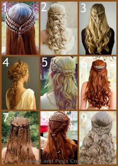 Celtic Hairstyles, Viking Haircut, Celtic Braid, Celtic Hair, Medieval Hairstyles, Hairstyles Theme, Viking Hair, Loose Braids, Celtic Wedding