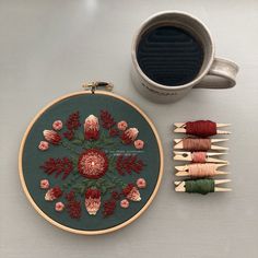 Evermore in Red - Hand Embroidery Kit | And Other Adventures Embroidery Co Embroidery Tips, Hand Embroidery Kit, Dmc Embroidery Floss, Hand Embroidery Projects, Hand Embroidery Art, Crewel Embroidery, Hand Embroidery Stitches, Embroidery Kit, Embroidery Ideas