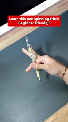 Pen Tricks To Do When Bored, Ring Spinning Tutorial, Pen Tricks For Beginners, How Spin A Pen, How To Play With Pen, Finger Pencil Tricks, Move Pen In Hand, Infinity Spin Pen, How To Spin A Pen Tutorial Easy