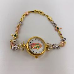 Guaranteed Italian Laminated Gold Watch, Virgin Of Guadalupe Image, Against Water Jewelry Goals, Awesome Watches, Vintage Gold Watch, Vintage Gold Bracelet, Marcasite Bracelet, Colorful Watches, Cultured Pearl Bracelet, Virgin Of Guadalupe, Virtual Girl