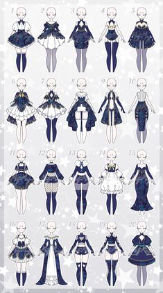 Outfit Adoptable Batch 131 - Open by minty-mango on DeviantArt Dress Outfits Ideas Drawing, Anime Dresses Drawing, Cute Fantasy Outfits Drawing, Moon Outfit Design, Cute Anime Dress, Magical Girl Outfit Ideas Drawing, Elegant Outfit Drawing, Magic Clothes Drawing, Anime Outfit Ideas Character Design