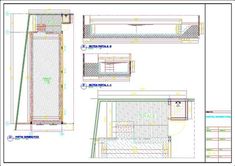 an architectural drawing shows the interior and exterior sections