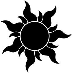 a yellow sun is shown on a white background