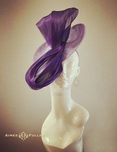 Aimee Fuller Kentucky Derby Hat Heather Lavender Fascinator - Etsy Zambia Fitted Purple Hat With Short Brim, Elegant Purple Headpieces As Gift, Adjustable Purple Mini Hats For Gifts, Adjustable Purple Mini Hat As A Gift, Elegant Purple Top Hat For Kentucky Derby, Purple Formal Hat For Kentucky Derby, Purple Hat For Kentucky Derby, Fitted Purple Hat For Kentucky Derby, Elegant Purple Top Hat For Royal Ascot