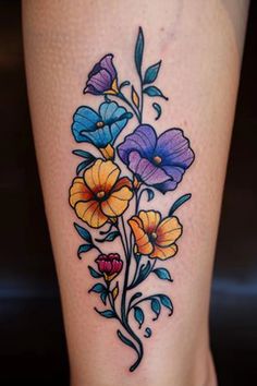 marigoldmarigold 13 Birth Flower Tattoo Designs, Turtle Watercolor Tattoo, Marigold And Cosmos, Flower Tattoo Ideas For Women, October Birth Flower Tattoo, October Tattoo, American Traditional Flash, Birth Flower Tattoo Ideas