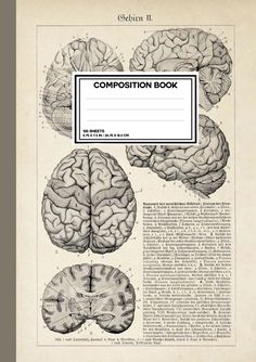 an old book with the words compoition book written in black and white