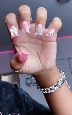 Junk Nails, French Tip Acrylic Nails, Cute Gel Nails, Nails Only