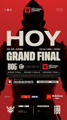 an advertisement for the grand final event