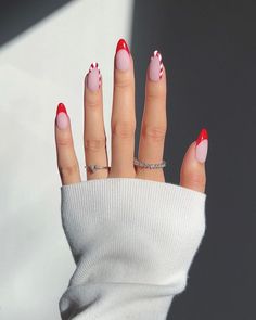 Cute Shellac Nail Ideas, Uñas Aesthetic, Candy Cane Nails, Cute Christmas Nails, Christmas Gel Nails, Christmas Nails Acrylic, Festival Nails, Xmas Nails