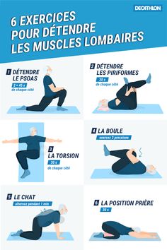 a poster showing how to do an exercise for the back and chest muscles in french