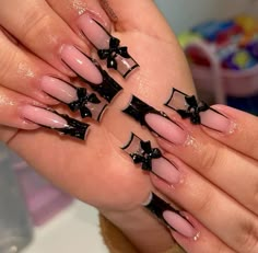 Black Bday Nails, Acrylic Nails Fall, Nails Aura, Aura Nails, Acrylic Toes, Nails French Tip, Nails Fall Nails, Colored Acrylic Nails