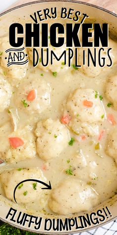 the best chicken and dumplings recipe in a skillet