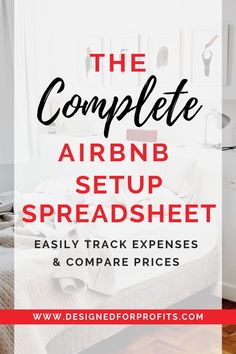 the complete air bn setup spreadsheet for easy track experiences and compare prices with other items