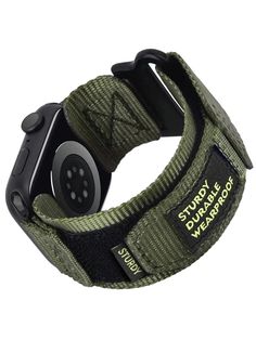 1pc Nylon Strap Compatible With Apple Watch Band Ultra 2 1 Band 49mm 44mm 41mm 45mm 40mm 42mm Tactical Sports Band Compatible With Apple Watch Series 9 8 7 6 SE 5 4 3 Army Green    Polyamide  Nylon   Watch Accessories & Tools, size features are:Bust: ,Length: ,Sleeve Length: Apple Watch バンド, Vr Accessories, Hiking Fits, Xbox Accessories, Camouflage Green, Bracelet Apple Watch, Loop Bands, Apple Watch Accessories, Blue Camouflage