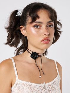 Add to your jewellery collection with our Forbidden Rose Black Choker Necklace. For more grunge inspired, y2k, dark academia and Acubi style accessories, shop online at Minga London. International shipping available. Rose Aesthetic Outfit, Streetwear Fashion Aesthetic, Acubi Style, Elegant Goth, Minga London, Rose Choker, Romantic Era, Black Choker Necklace, Summer Lookbook