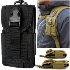 MOLLE design,easily connect to MOLLE vest,belt and bag. Included: 1 X Cell Phone/Iphone Waist Pouch. Heavy Duty-Hard wearing CORDURA pouch. Color: Black/Khaki/ACU Camo/Digital Desert Camouflage Easy access to your cell phone. | eBay! Hunting Packs, Camo Bag, Army Gears, Camping Gadgets, Hunting Bags, Army Camo, Cell Phone Holster, Waist Pouch, Backpacking Gear