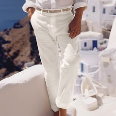 Category:WE-Pants; Season:Spring  Summer; Fabric:80% Cotton; Gender:Men's; Style:Hawaiian,Boho; Occasion:Beach,Daily,Holiday,Vacation; Fit Type:Regular Fit; Function:Comfort,Breathable; Waistline:Mid Waist; Pattern:Plain; Design:Pocket,Button; Pants Type:Summer Pants,Linen Pants,Beach Pants,Trousers; Fly Type:Button; Front page:FF; Listing Date:04/29/2024; Production mode:External procurement; Hips:; Length:; Waist: Linen Pants Beach, Linen Beach Pants, Beach Fit, Mens Linen Pants, Button Pants, Daily Holidays, Pants Linen, Cotton Linen Pants, Pants Summer