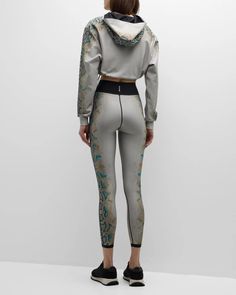 Ultracor Python Scent Pyxis Cropped Hoodie | Neiman Marcus Leggings Design, High Rise Leggings, Printed Leggings, Second Skin