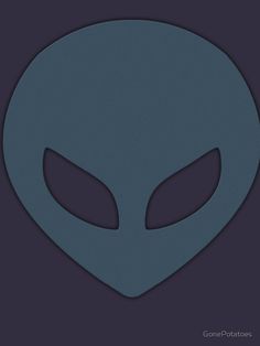 an alien head with two eyes and one eye open, on a dark background that says goneptotates