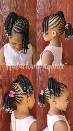 Children Hairstyles For School, Back To School Hairstyles Black Kids Natural Hair No Braids, Graduation Hairstyles For Kids, African Baby Hairstyles, Cornrows Natural Hair No Extensions, African Hair Styles, Girls Cornrow Hairstyles, Cornrow Hairstyles For School