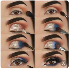 Step Ideas, Eye Ideas, Eyeshadow Tutorial For Beginners, Prom Eye Makeup, Makeup Tutorial Step By Step, Makeup Step By Step