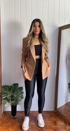 Causual Outfits, Chic Outfit, Looks Chic, Blazer Outfits, Business Casual Outfits, Business Outfits, Winter Fashion Outfits