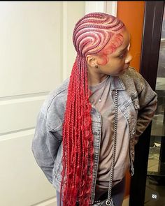 #cornrowstyles #aliciakeysbraids Burgundy Alicia Keys Braids, Red Alicia Keys Braids, Alesha Keys Braids, Braids Trending, Keys Braids, Fulani Braids Hairstyles, Alicia Keys Braids, Future Hairstyles, Quick Braids