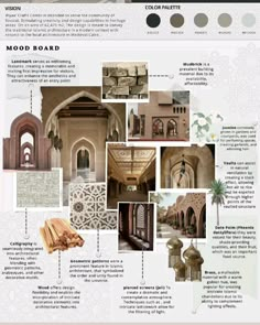 an info sheet showing different types of architecture and details for the interior of a house