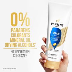 HARD WORKING, LONG LASTING Your haircare should work as hard as you do. Pantene PRO-V Repair & Protect Shampoo + Conditioner Dual Pack cleanses and nourishes damaged hair to remove dirt and impurities while helping to protect your hair from future damage. This formula is safe for colored hair and crafted with protective anti-oxidants and pH balancers to leave you with strong and healthy strands. This Pantene PRO-V Repair & Protect Shampoo + Conditioner Dual Pack is designed to be used with other Products For Damaged Hair, Repair Damaged Hair, Hair Cleanser, Anti Oxidants, Strong And Healthy, Hydrate Hair, Moisturizing Conditioner, Hair Back, Damaged Hair Repair