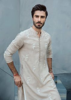 Men Ethnic Wear India, Sadaf Fawad Khan, Latest Kurta Designs, Man Dress Design, Kurta Pants, Fawad Khan