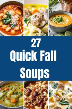 27 quick and easy fall soups that are perfect for any type of dinner or potluck