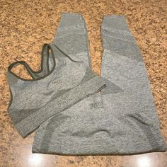 Nwt Victoria Secret Pink Leggings & Sports Bra Large Heathered Olive Green Leggings Nwt & Sports Bra New In Packaging From Vs.Com Fitted Athleisure Sets For Training, Fitted Gray Sports Sets, Gray Fitted Sports Set, Gray Fitted Sports Sets, Gray Fitted Sportswear Sets, Fitted Gray Sporty Sets, Sporty Fitted Gray Set, Gray Sportswear Set For Sports, Olive Green Leggings