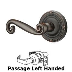 the passage left handed door handle is shown