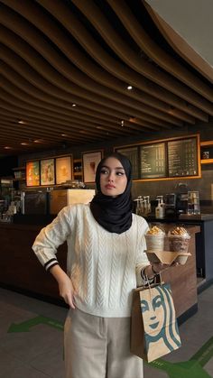 Street Hijab Fashion, Knitwear Outfit