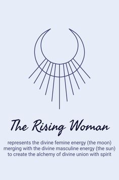 the rising woman symbol is shown in black and white