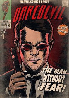 The Man Without Fear, Daredevil Marvel, Poster Marvel, Marvel Room