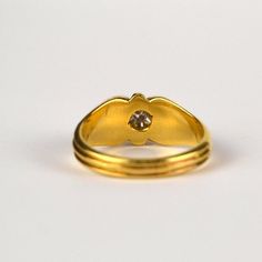 Gold and silver ring in the form of a signet ring with a diamond France Material :gold,silver,diamond Weight: 8.22 g Assay: AU 750=18 ct  Size: AU 8.5 , Erupean 19 , diameter 18.75mm  Creation time: XX years  Ring height: 23 mm, width: 20 mm  Ring verified by a jewellery and gemstone expert. The ring comes with a certificate from our stationary shop in Krakow in English with a and a jewellery box. Antique Round Signet Ring For Anniversary, Antique Signet Ring For Anniversary, Antique Signet Ring With 17 Jewels For Anniversary, Formal Fine Jewelry Signet Ring With 17 Jewels, Yellow Gold Open Enamel Ring For Anniversary, Formal Gold Ruby Ring With Single Cut Diamonds, Gold Ruby Ring With Single Cut Diamonds For Anniversary, Heirloom Hallmarked Diamond Ring For Marriage, Classic Gold Enamel Promise Ring